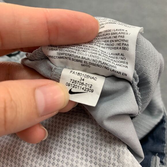 Nike Golf Short Mens 34 Gray Modern Tech Woven Flat Front Performance Chino - Picture 13 of 15